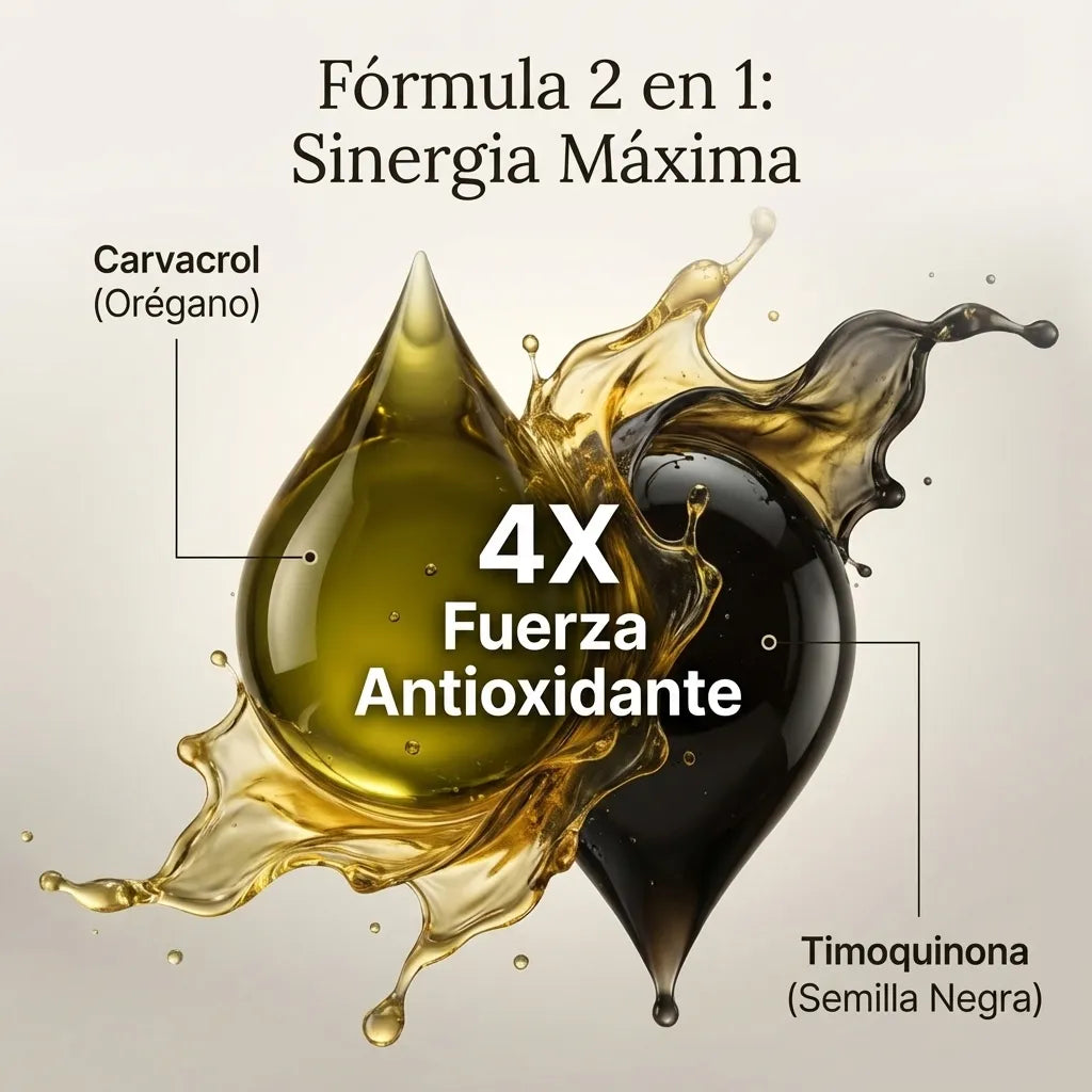 Fórmula aceite de orégano y comino negro