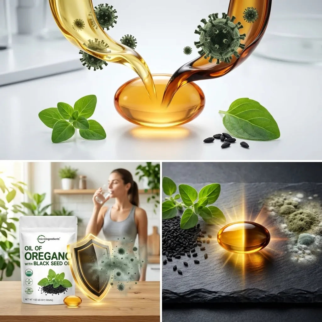 Aceite de orégano y semilla negra